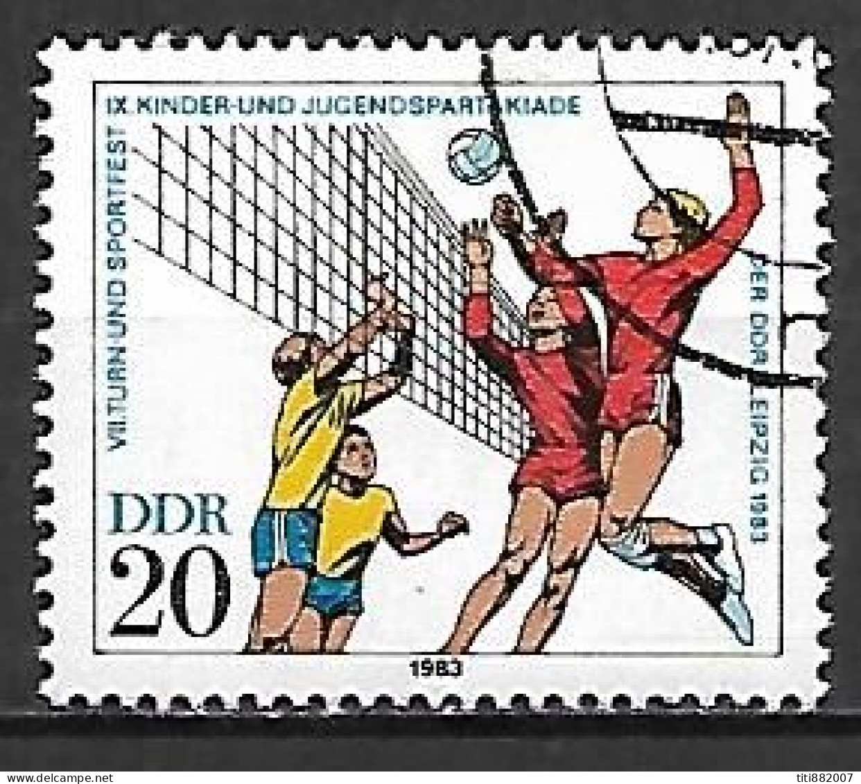 RDA   /   DDR.   -  1983.     VOLLEY - BALL   -   Oblitéré - Volleybal