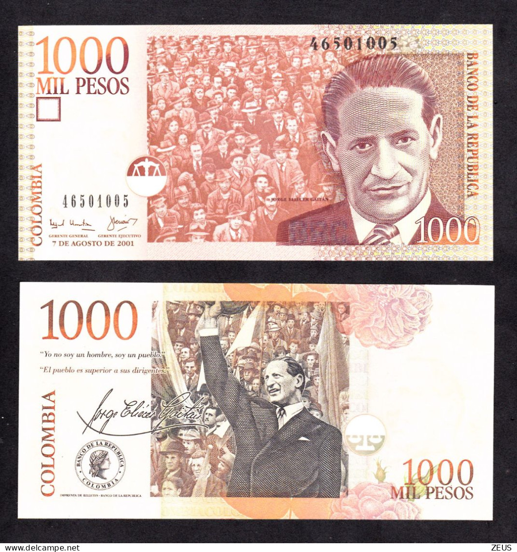 COLOMBIA 1000 PESOS 2001  PIK 450A FDS - Colombia