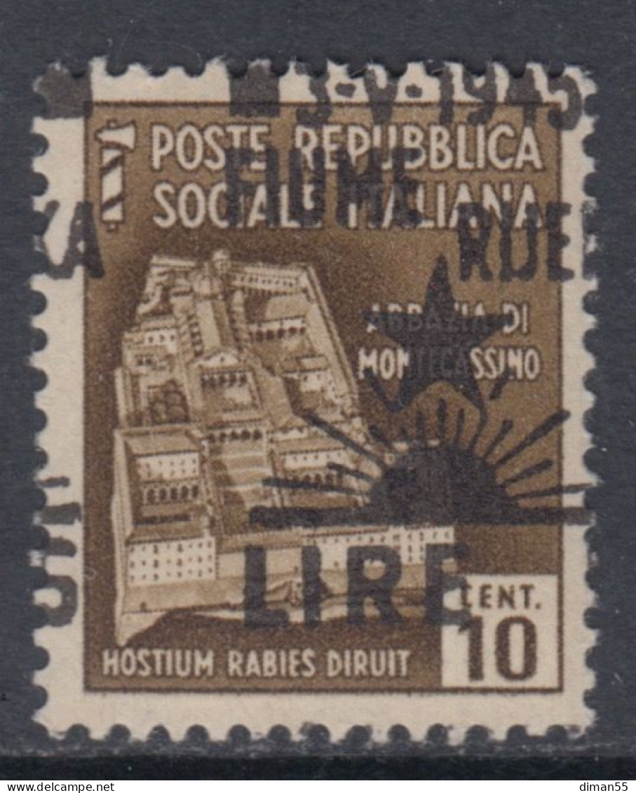 FIUME OCC. YUGOSLAVA - Sass. N.16i - Cv 60 Euro - VARIETA' SOPRASTAMPA CAPOVOLTA E SPOSTATA - MNH** - GOMMA INTEGRA - Occ. Yougoslave: Fiume