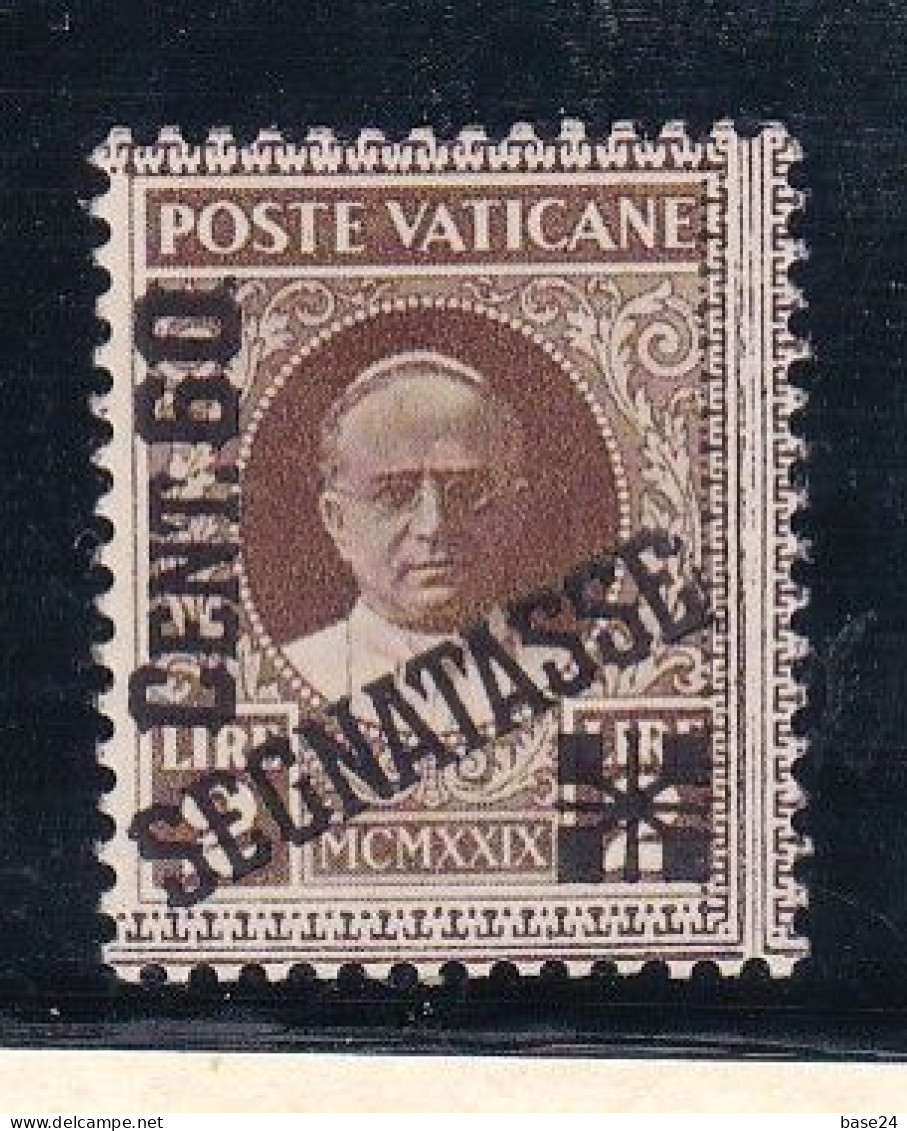 1931 Vaticano Vatican SEGNATASSE  POSTAGE DUE 60 Cent Su 2 Lire1 Bruno MNH** - Postage Due