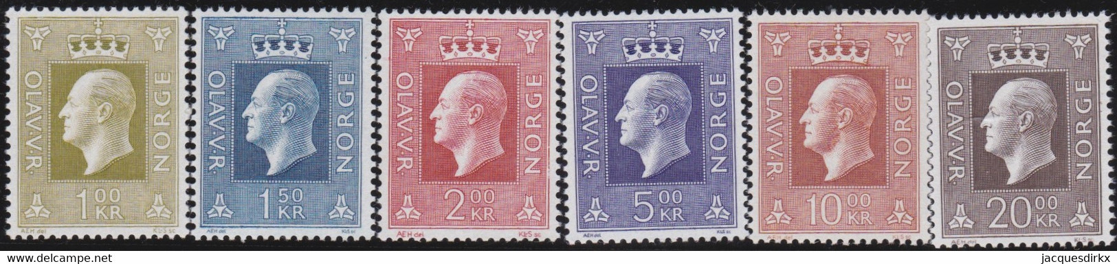 Norway      .    Yvert        .   545/550    .        **      .      MNH  .   /   .   Neuf SANS Charnière - Nuovi