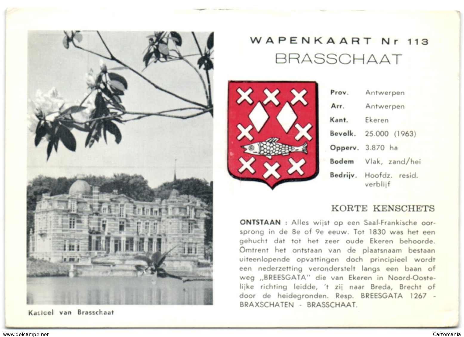 Brasschaat - Wapenkaart Nr 113 - Brasschaat