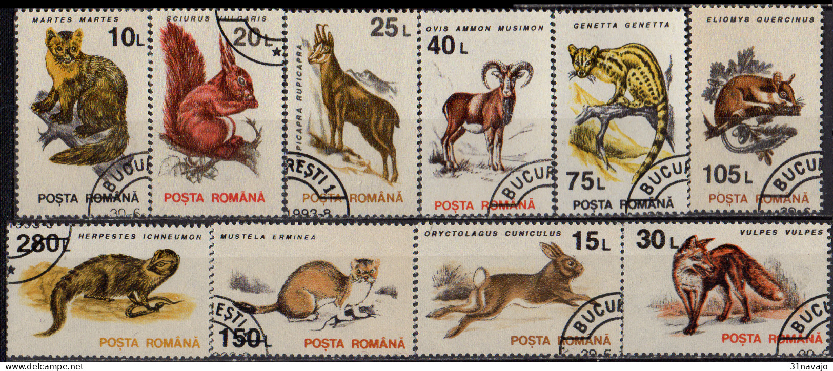 ROUMANIE - Animaux 1993 - Used Stamps