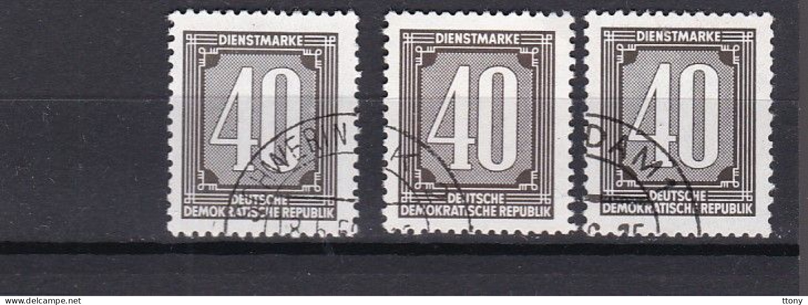 31  Timbres Service Dienstmarke  Chiffre   5 - 10 - 20 - 40 - 70  République Démocratique Allemagne  RDA - Used