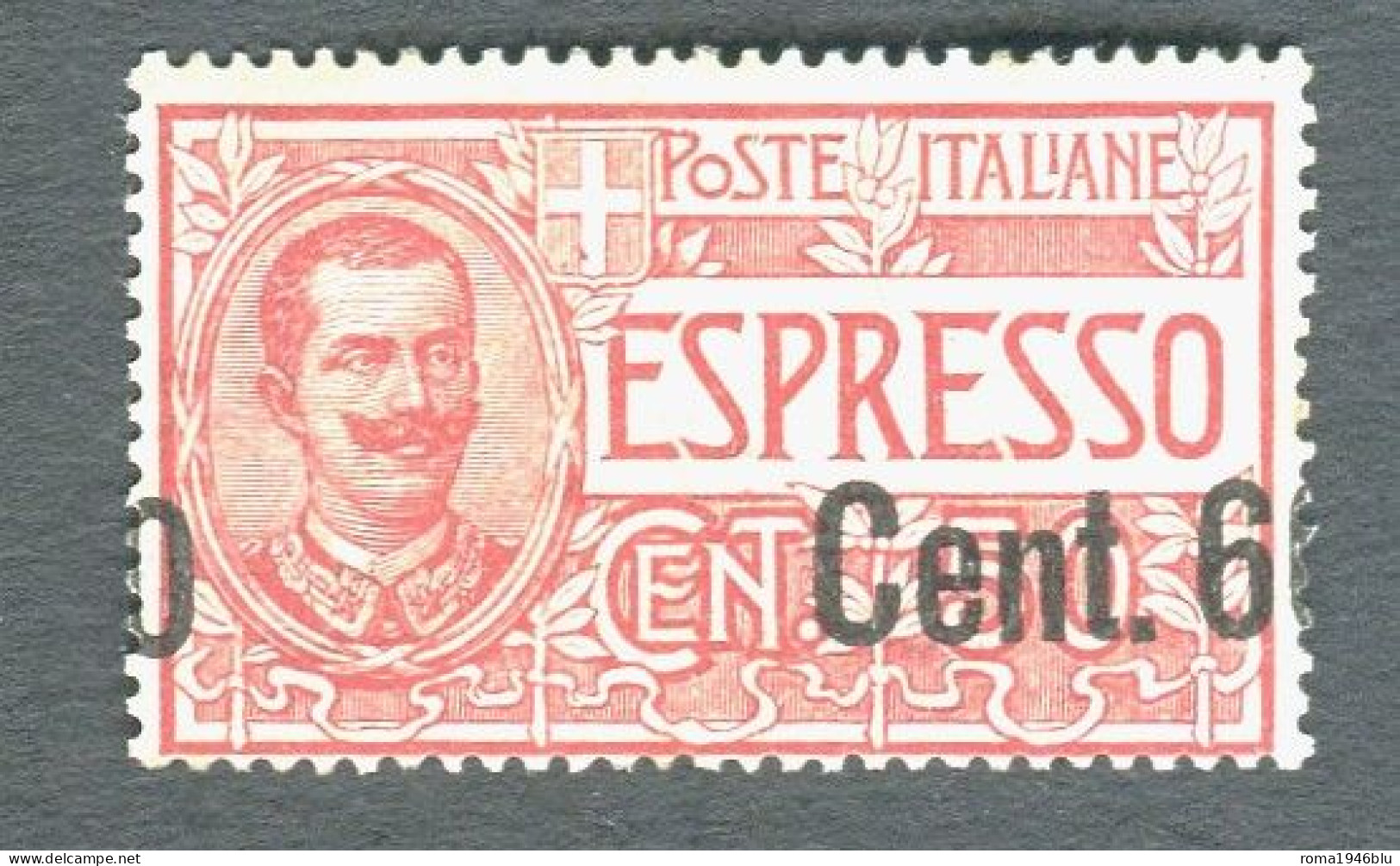 REGNO 1922 SEGNATASSSE 60 SU 50 C. SOPRASTAMPA FORTEMENTE SPOSTATA A DESTRA S.6FA ** MNH - Poste Exprèsse