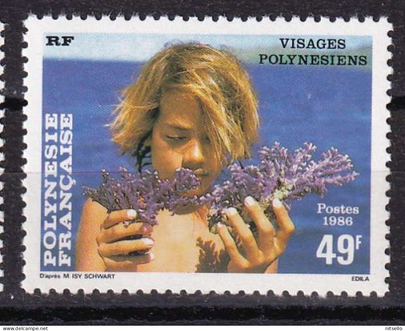 LOTE 2202 ///  (C020)  POLINESIA FRANCESA  - YVERT Nº: 250 **MHH  ¡¡¡ OFERTA - LIQUIDATION - JE LIQUIDE !!! - Oblitérés