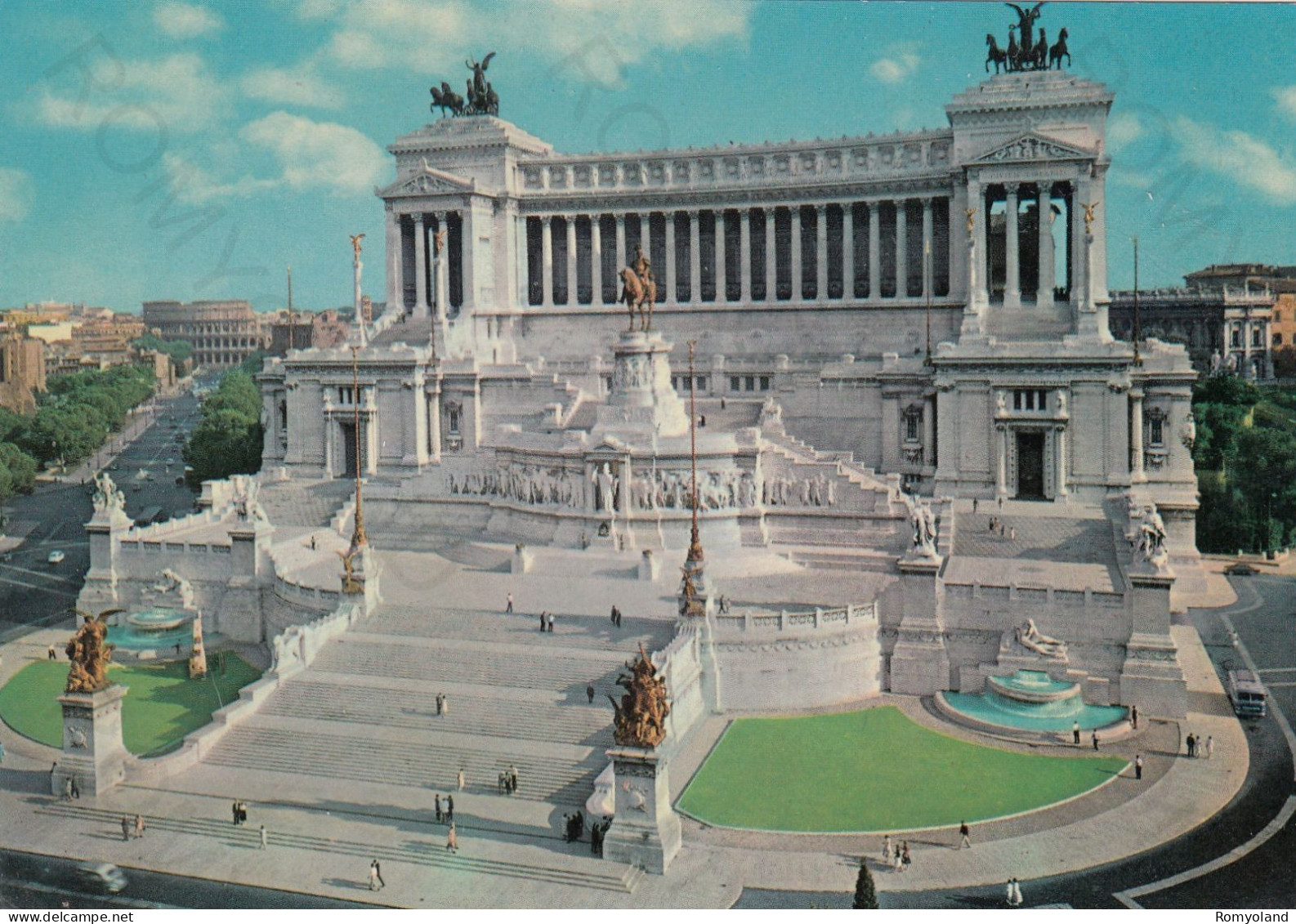 CARTOLINA  ROMA,LAZIO-ALTARE DELLA PATRIA-STORIA,CULTURA,RELIGIONE,MEMORIA,IMPERO ROMANO,BELLA ITALIA,NON VIAGGIATA - Altare Della Patria