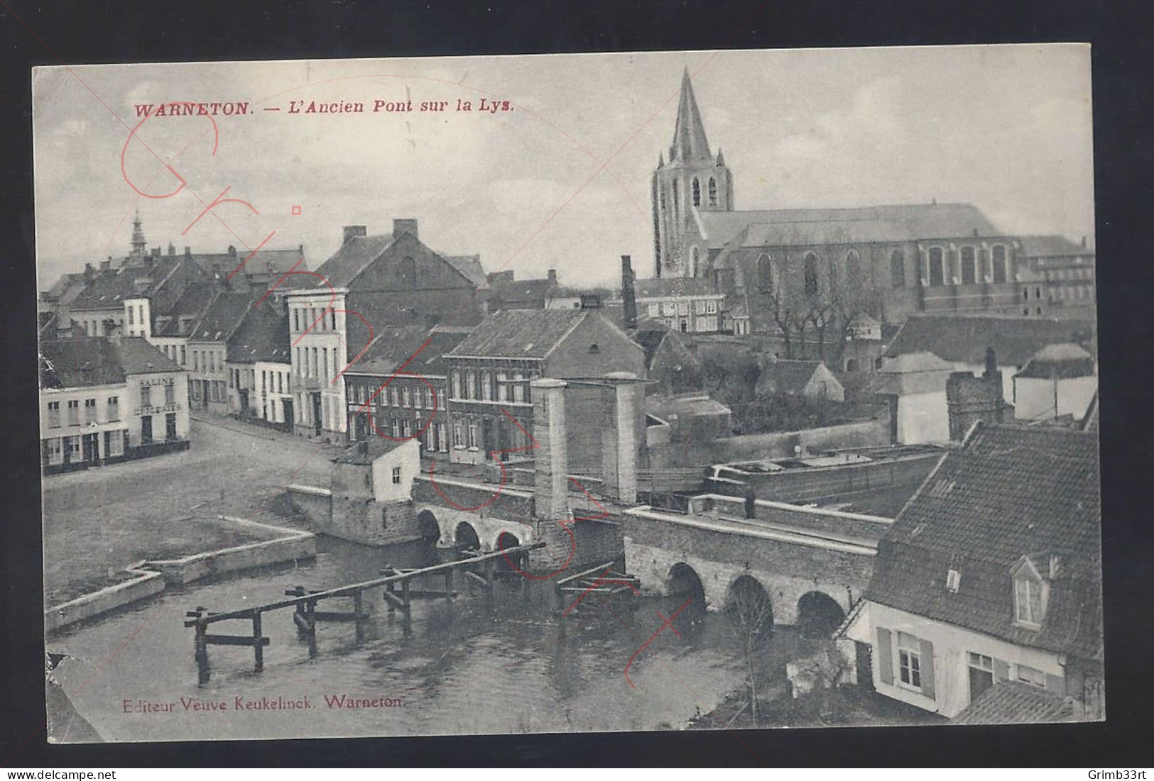 Warneton - L'Ancien Pont Sur La Lys - Postkaart - Komen-Waasten