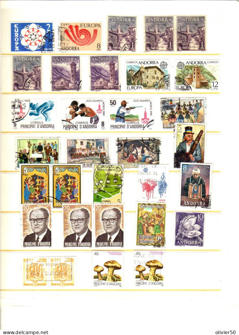 Andorre  Espagnol -   Obliteres - Used Stamps