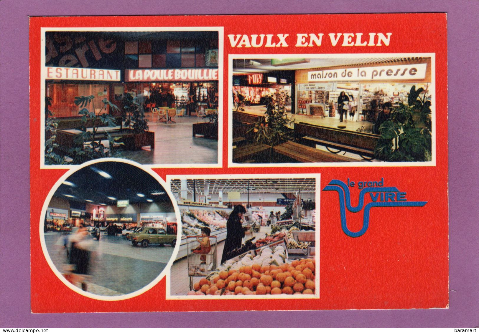 69 VAULX EN VELIN Centre Commercial Du Grand Vire Restaurant Poule Bouillie Maison De La Presse  Magasin Record - Vaux-en-Velin