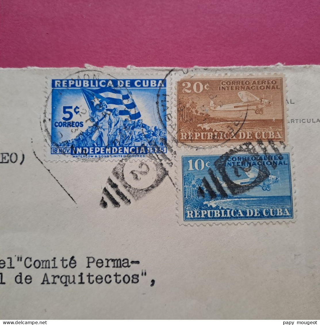 Lettre Par Avion De La Havane Pour Paris 6ème France -1937 Lettre Grand Format - Luchtpost