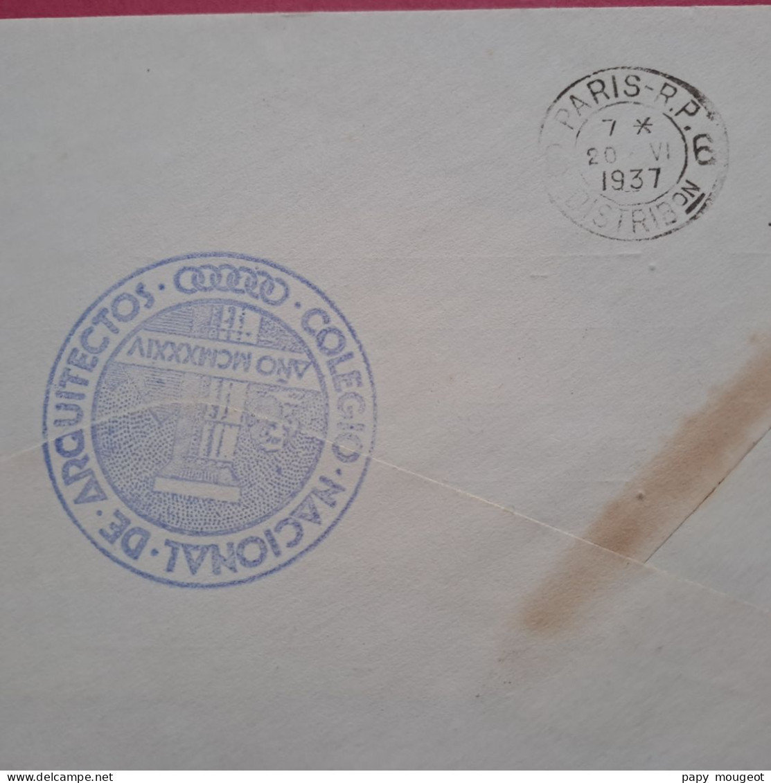 Lettre Par Avion De La Havane Pour Paris 6ème France -1937 Lettre Grand Format - Airmail