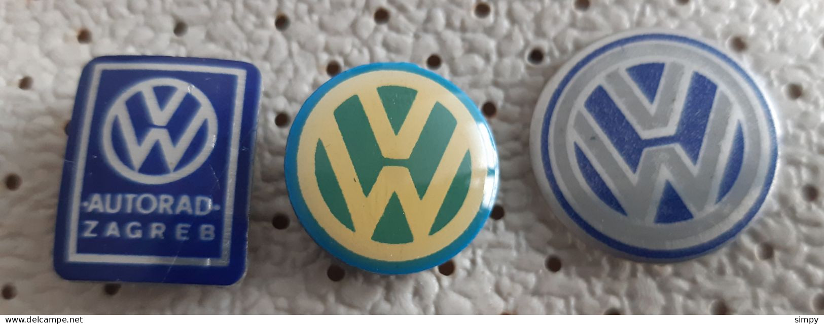 Volkswagen VW Car Logo Vintage Pins - Volkswagen