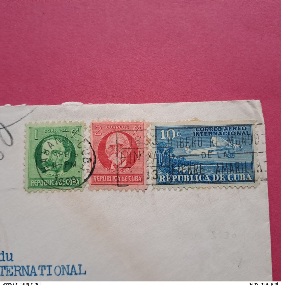 Lettre Par Avion De La Havane Pour Paris 6ème France - 1939 Lettre Grand Format - Luftpost