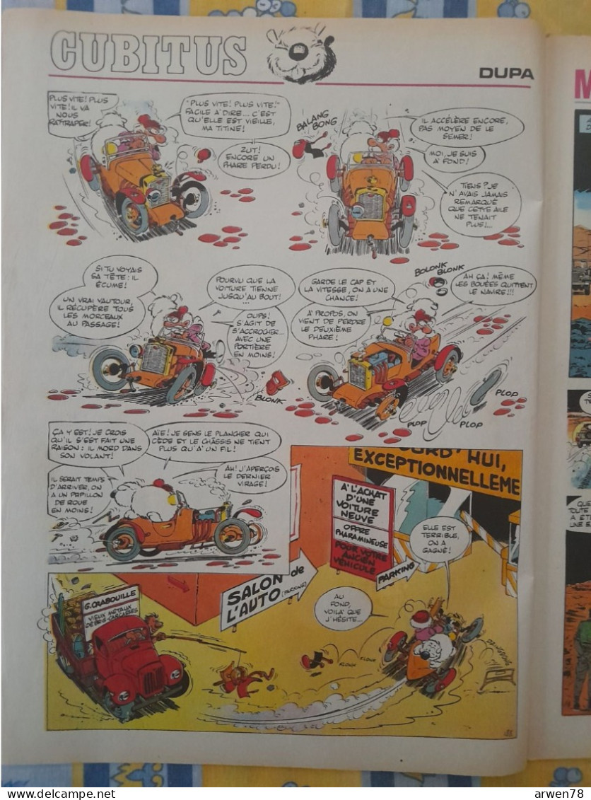 Chez Nous Junior Octobre1972 Michel Vaillant Go West Cubitus Salon De L'auto Caricature François Cevert Etc ... - CANAL BD Magazine