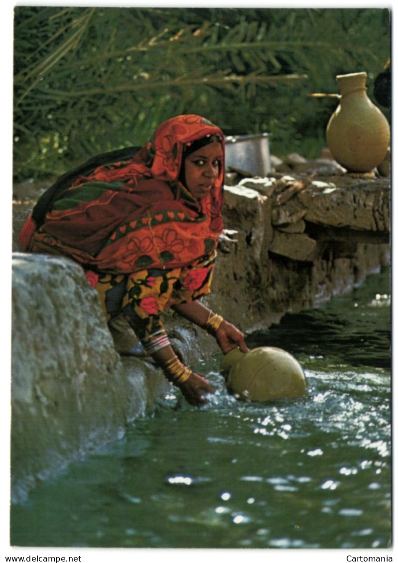 Sultanate Of Oman - Woman At The Falaj - Oman