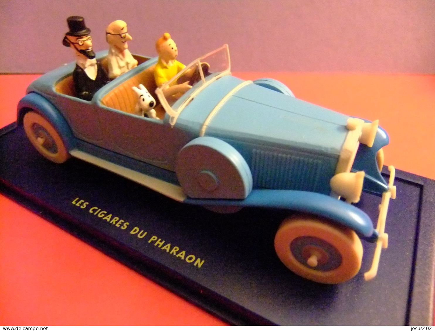 TINTIN // VOITURE LINCON TORPEDO GRAN SPORT 1930 // LES CIGARES DU PHARAON 1955 // - Tim & Struppi