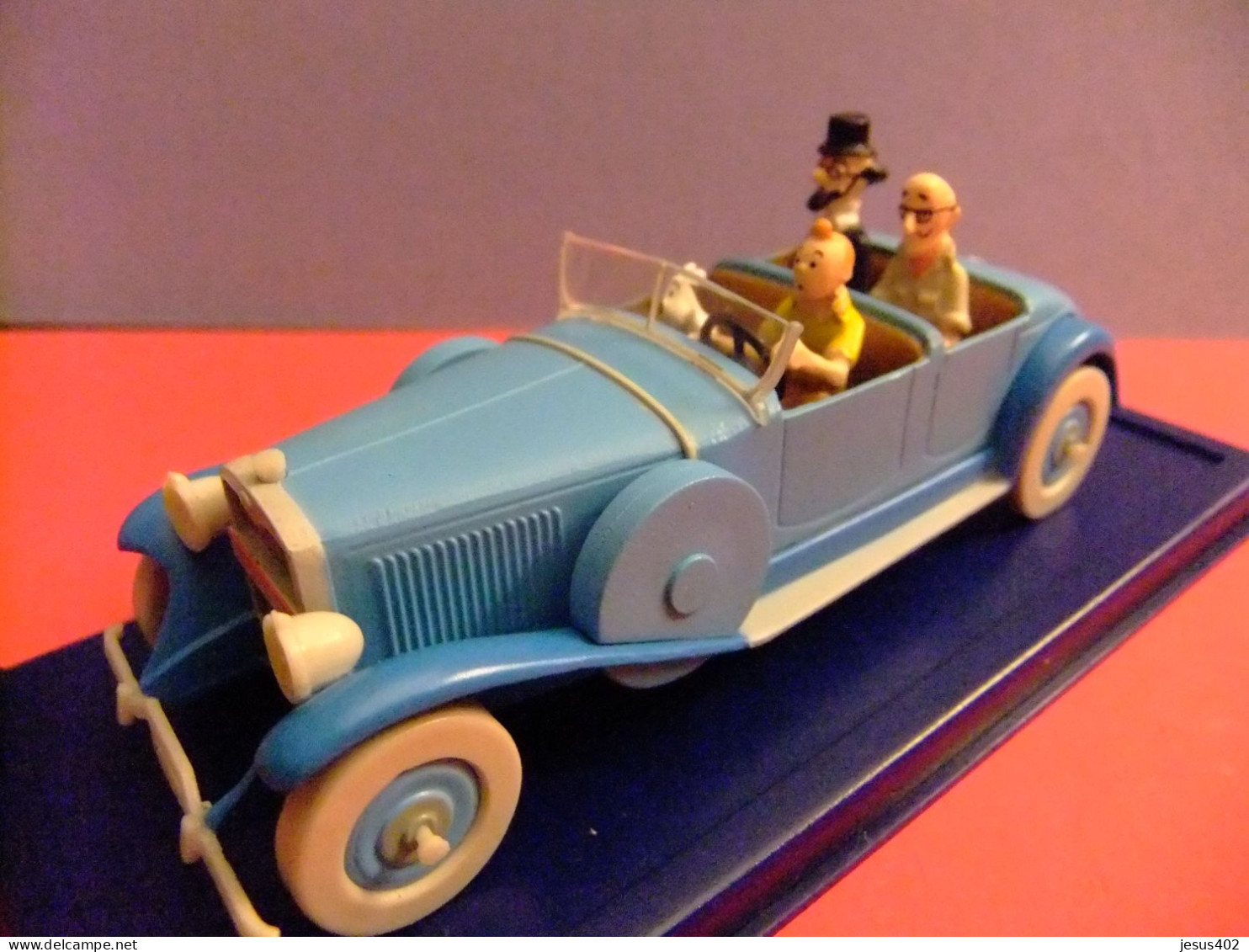 TINTIN // VOITURE LINCON TORPEDO GRAN SPORT 1930 // LES CIGARES DU PHARAON 1955 // - Tintin