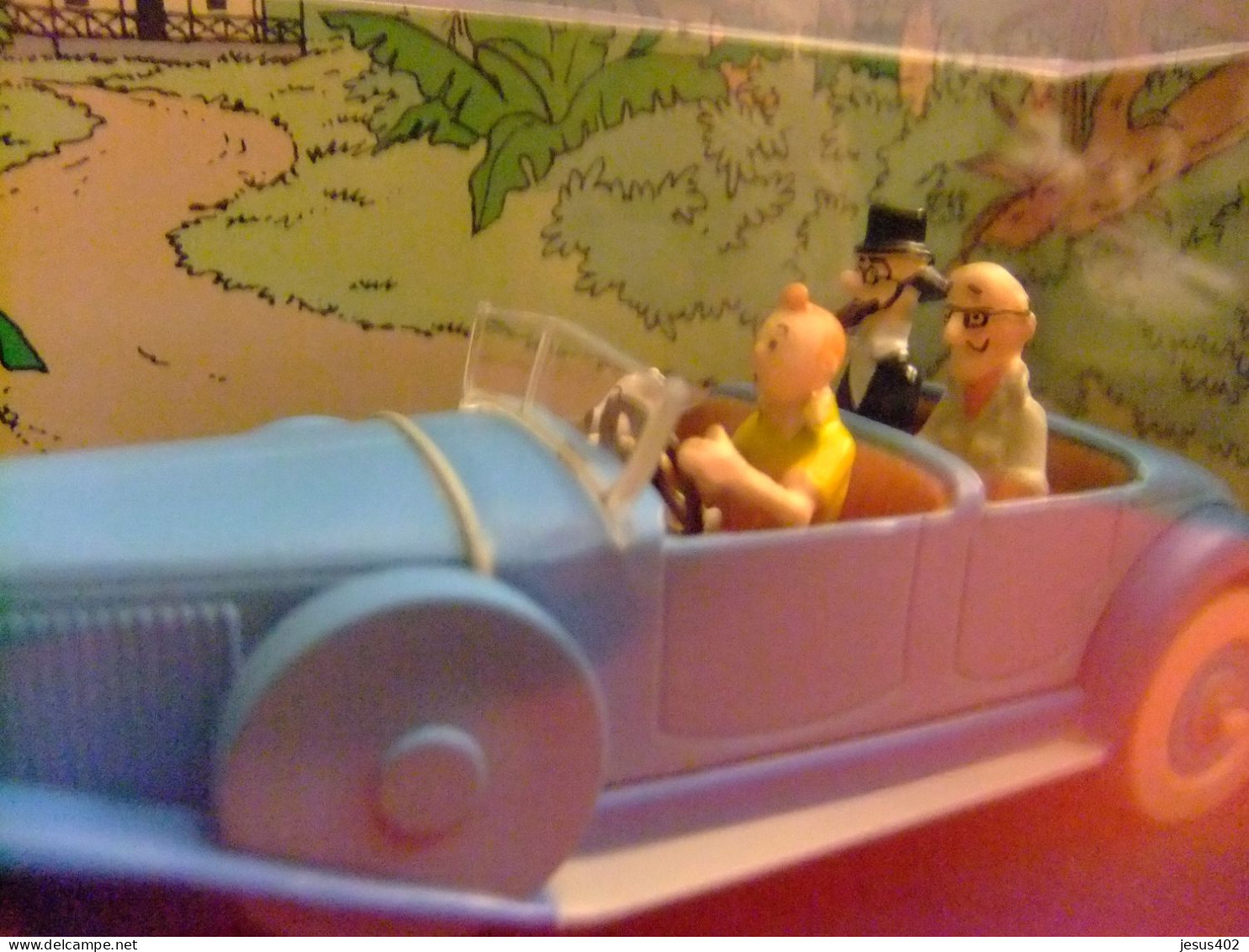 TINTIN // VOITURE LINCON TORPEDO GRAN SPORT 1930 // LES CIGARES DU PHARAON 1955 //