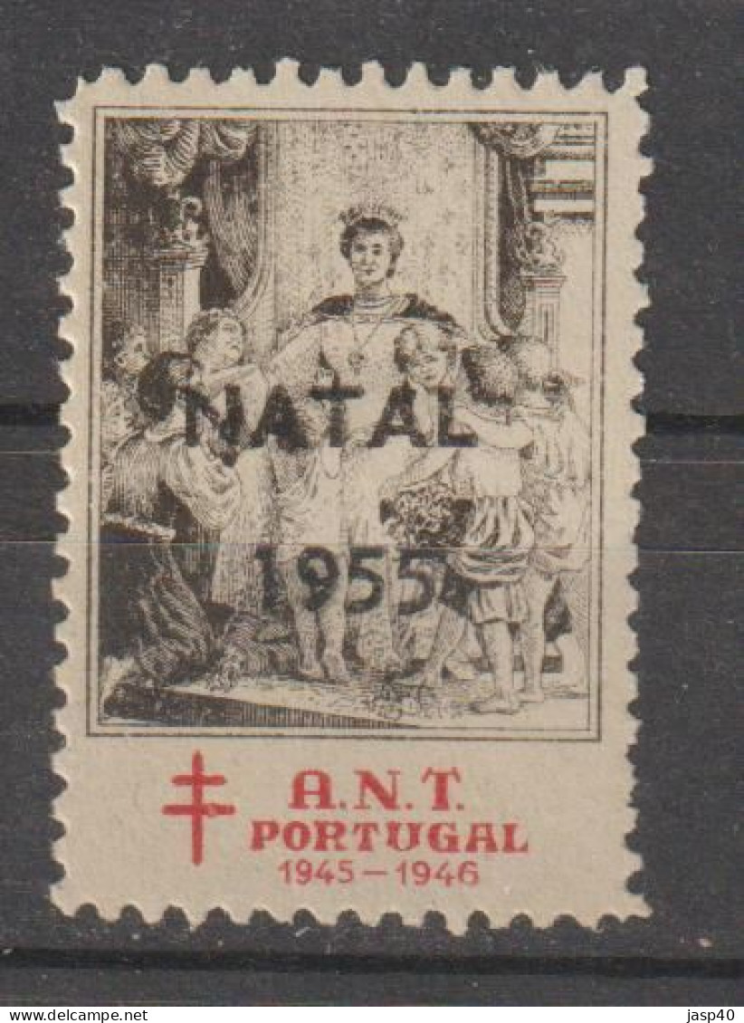 N - PORTUGAL VINHETAS TUBERCULOSOS - NOVO - MNH - SOBRECARGA "NATAL 1955" - Neufs