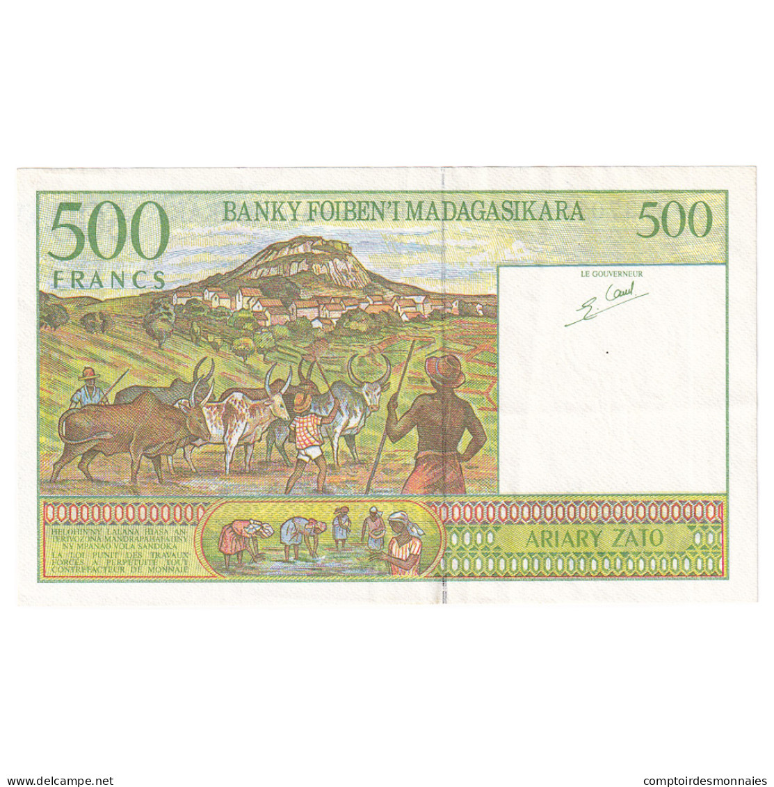 Billet, Madagascar, 500 Francs = 100 Ariary, Undated (1996), KM:75b, NEUF - Madagascar