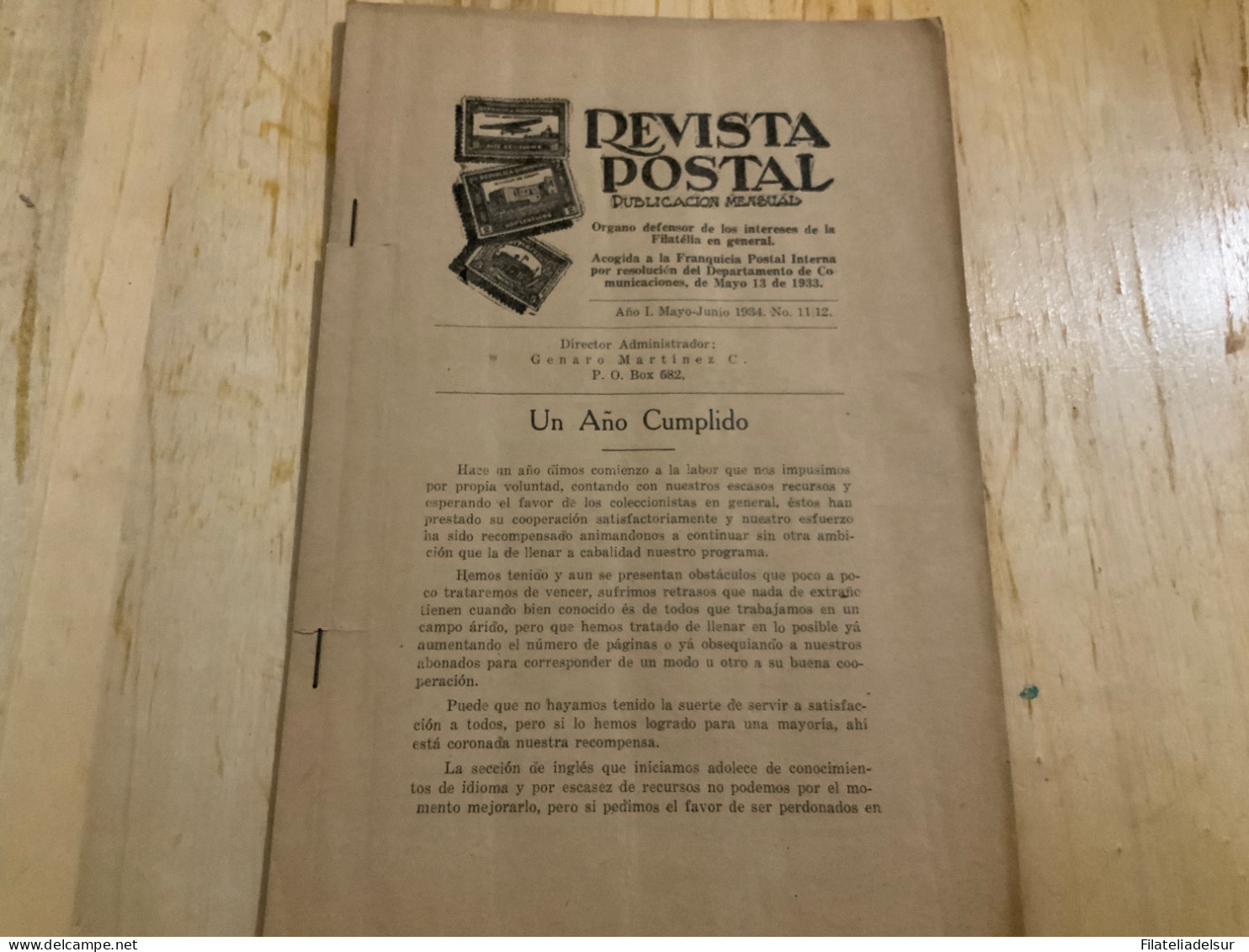 Revista Postal 1934 Mayo Junio - Other & Unclassified