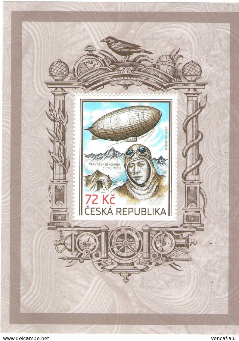 Czech Republic  2023 - Polar Explorer, Writer, Frantisek  Behounek, S/S, MNH - Polarforscher & Promis