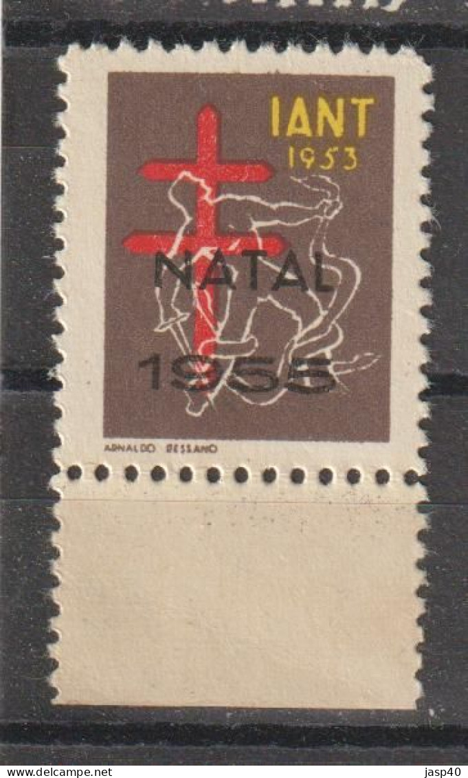 N - PORTUGAL VINHETAS TUBERCULOSOS - NOVO - MNH - SOBRECARGA "NATAL 1955" - Neufs