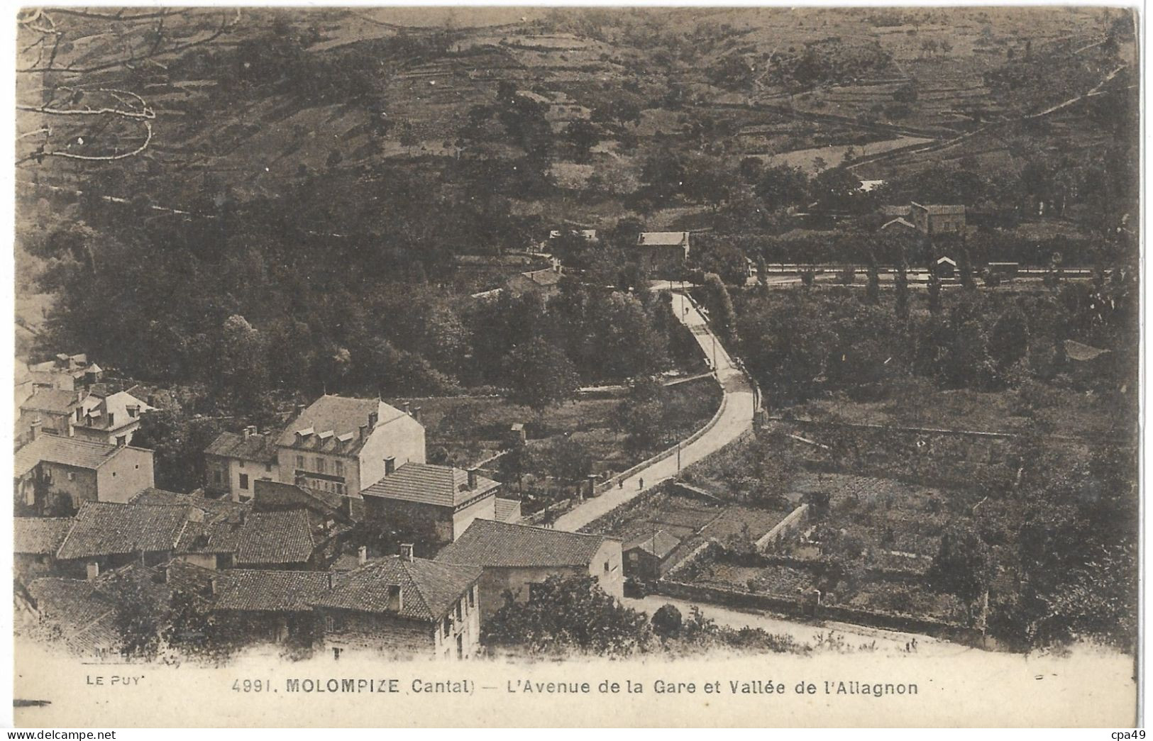 15    MOLOMPIZE  L' AVENUE  DE  LA  GARE  ET  VALLEE  DE  L' ALLAGNON - Altri & Non Classificati