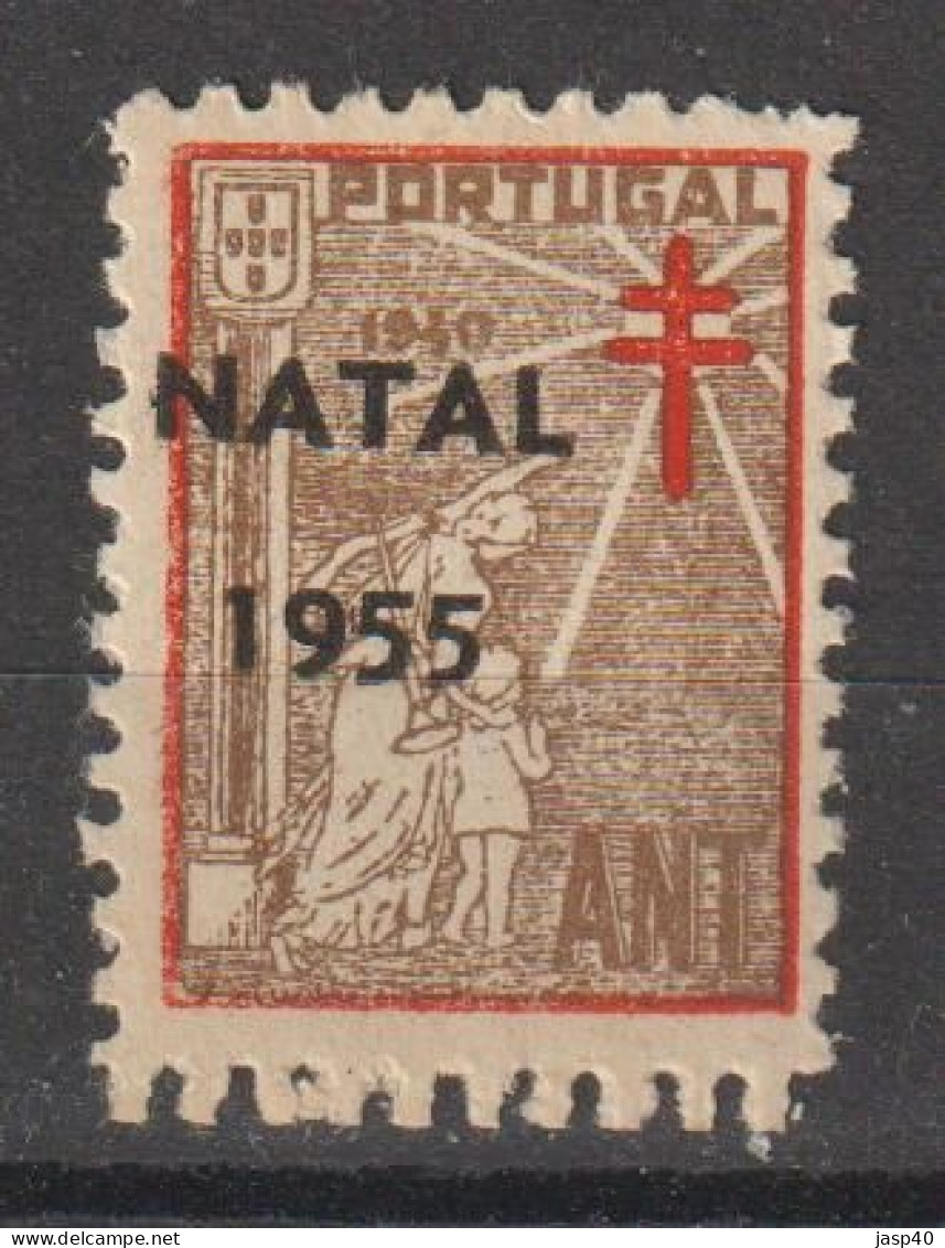 N - PORTUGAL VINHETAS TUBERCULOSOS - NOVO - MNH - SOBRECARGA "NATAL 1955" - Ongebruikt