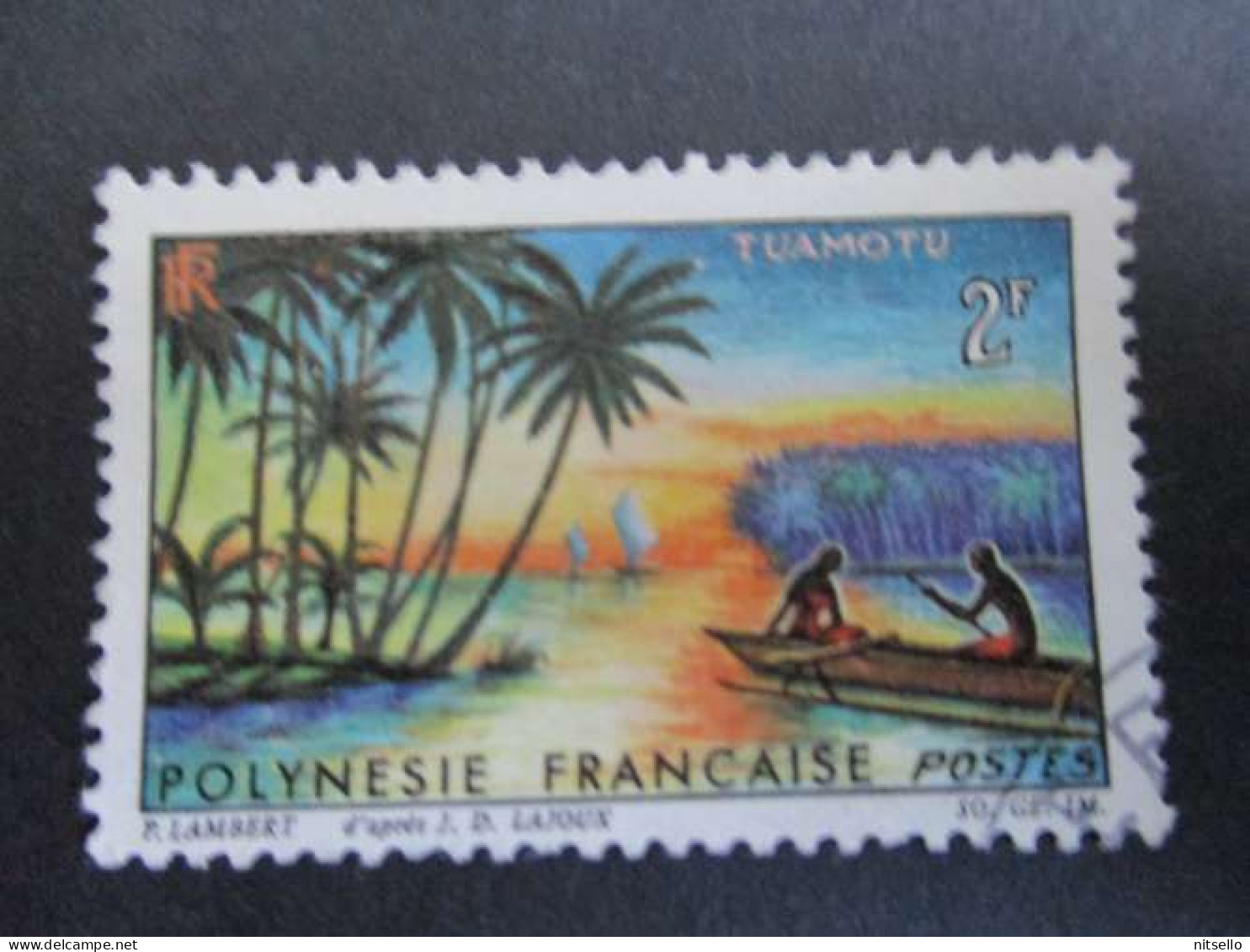 LOTE 2202A ///  (C015)  POLINESIA FRANCESA  - YVERT Nº: 30 OBL 1964   ¡¡¡ OFERTA - LIQUIDATION - JE LIQUIDE !!! - Oblitérés