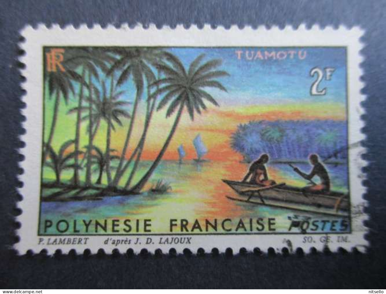 LOTE 2202A ///  (C015)  POLINESIA FRANCESA  - YVERT Nº: 30 OBL 1964   ¡¡¡ OFERTA - LIQUIDATION - JE LIQUIDE !!! - Used Stamps