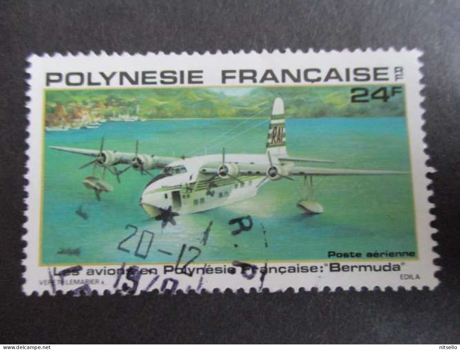 LOTE 2202A ///  (C015)  POLINESIA FRANCESA  - YVERT Nº: C AEREO 158 OBL 1980  ¡¡¡ OFERTA - LIQUIDATION - JE LIQUIDE !!! - Used Stamps