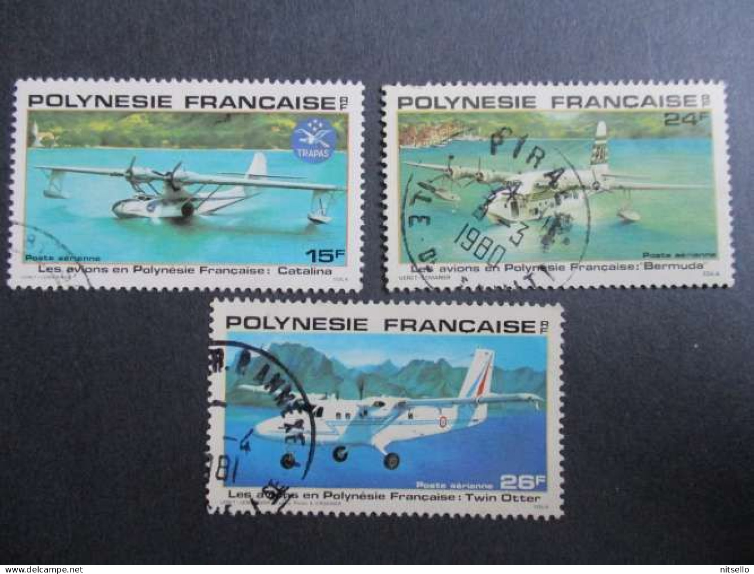 LOTE 2202A ///  (C040)  POLINESIA FRANCESA  - YVERT Nº: C AEREO 148/156/157 ¡¡¡ OFERTA - LIQUIDATION - JE LIQUIDE !!! - Used Stamps