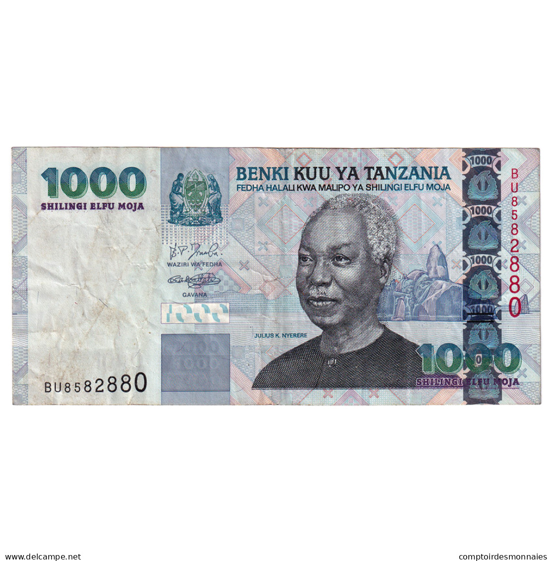 Billet, Tanzanie, 1000 Shilingi, Undated (2003), Undated (2003), KM:36b, TB - Tansania