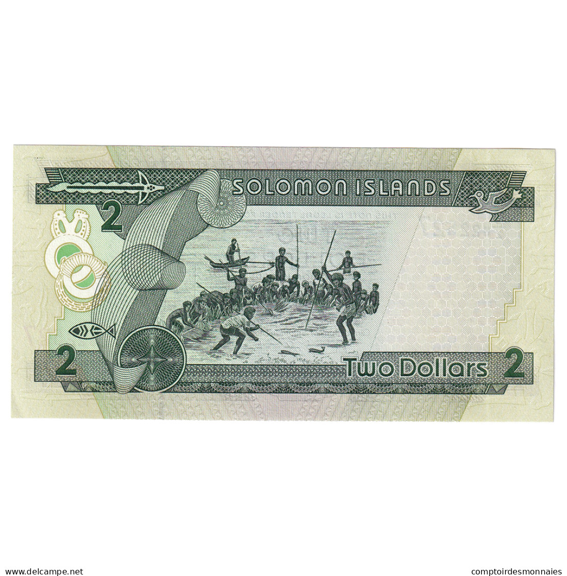 Billet, Îles Salomon, 2 Dollars, Undated (1997), KM:18, NEUF - Solomon Islands
