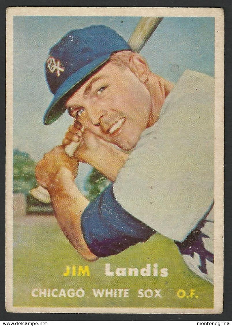 Baseball Player - JIM Landis CHICAGO WHITE SOX O.F. - 1957 Topps Baseball Card (see Sales Conditions)09367 - Baseball