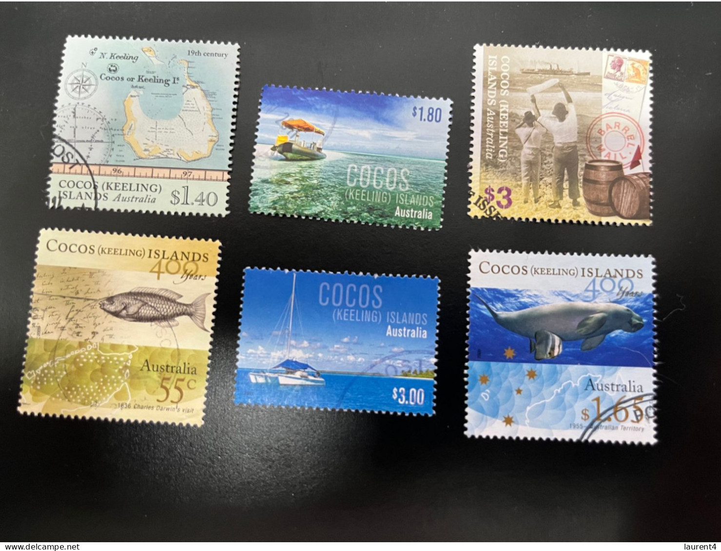 21-10-2023 (stamps) Selection Of Cocos (Keeling) Island Stamps (Australia) - 6 Stamps - Cocos (Keeling) Islands