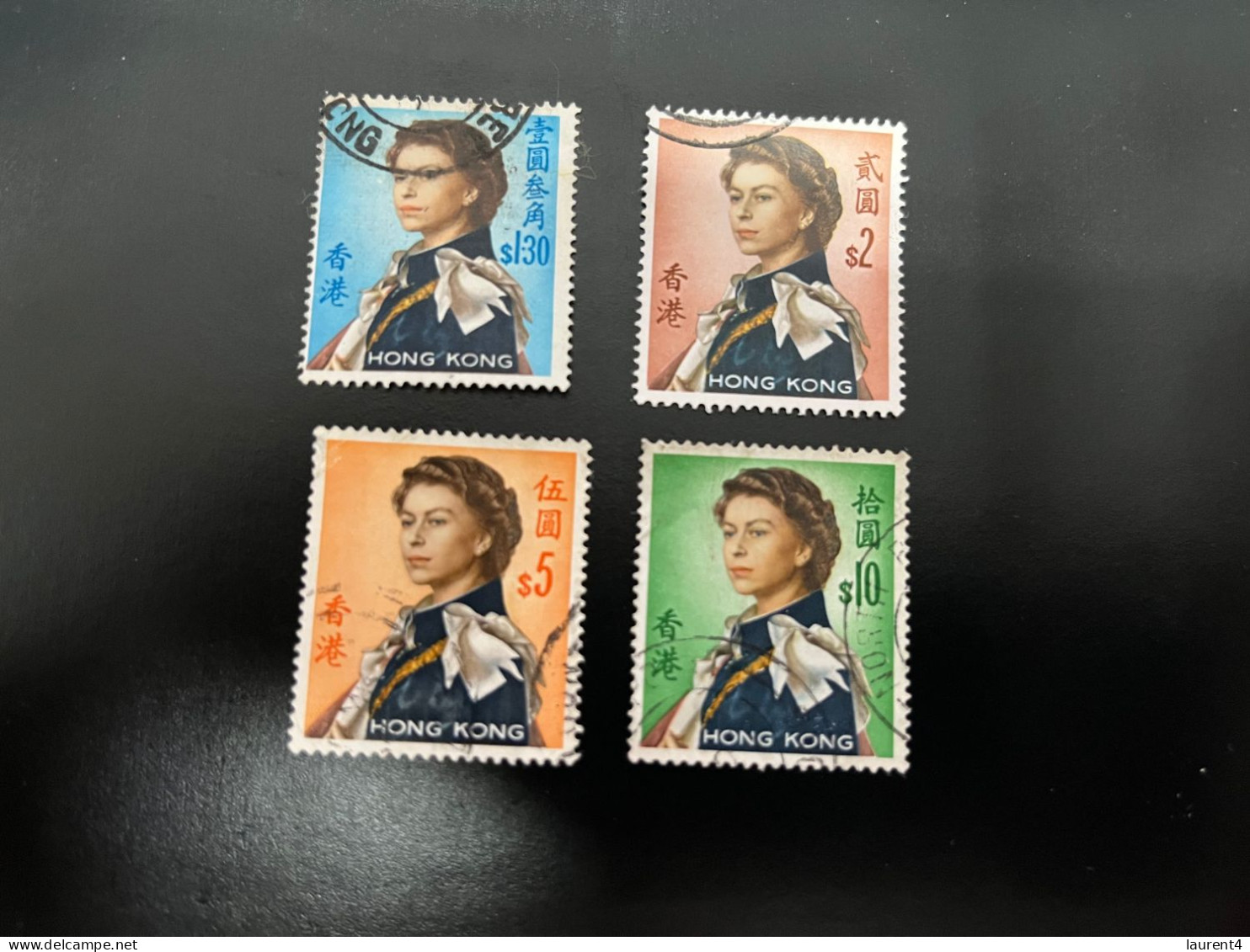 21-10-2023 (stamps) Hong Kong (6 Used Stamps) Queen Elizabeth II - Gebruikt