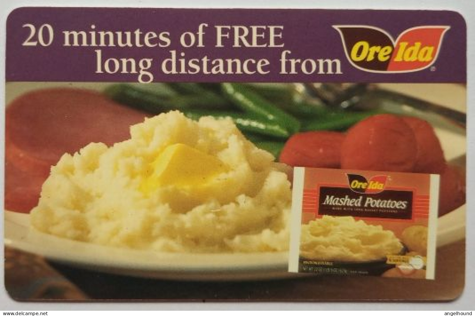 USA 20 Minute Prepaid - ORE IDA  Mashed Potatoes - Sprint