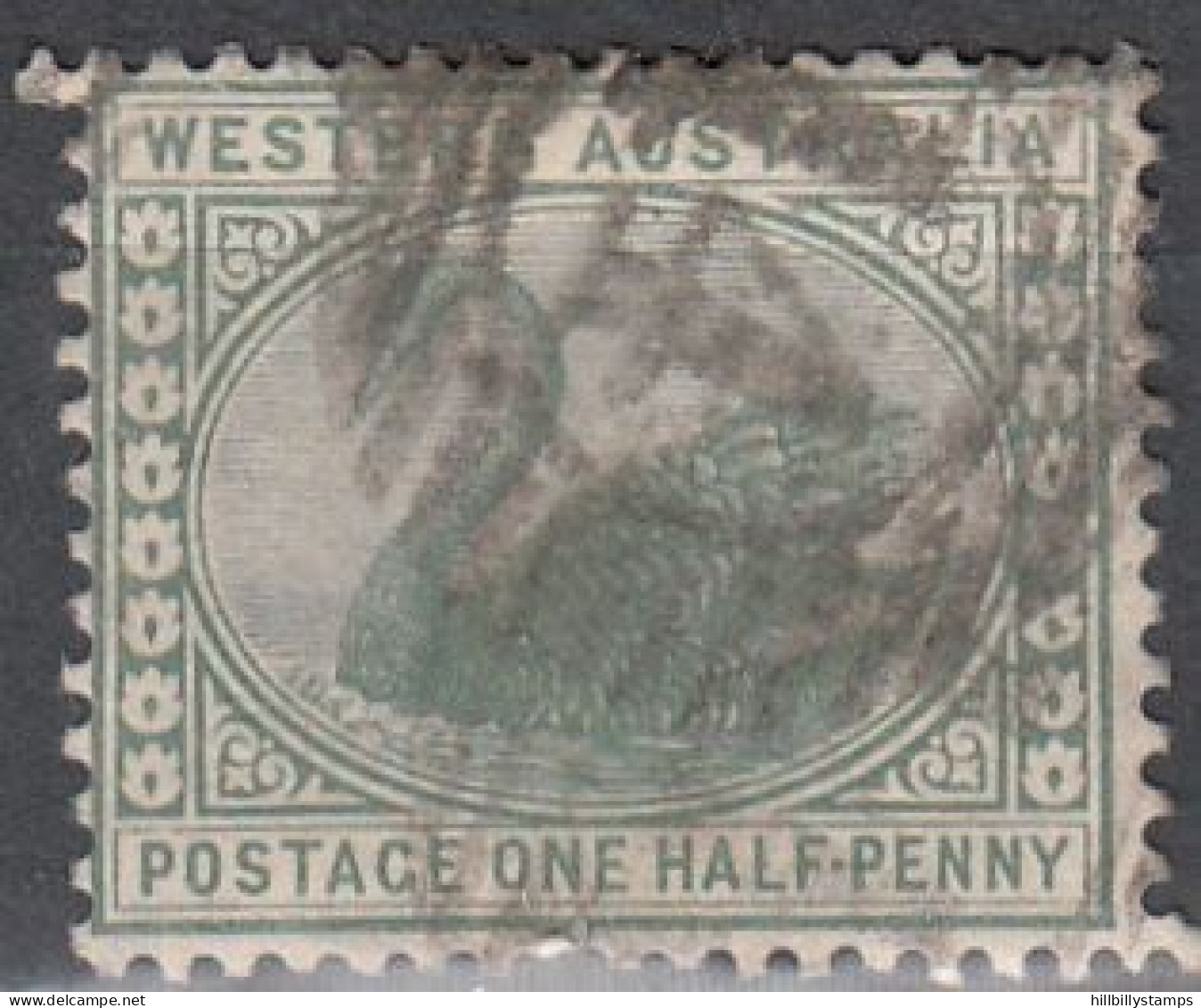 WESTERN AUSTRALIA   SCOTT NO  58  USED    YEAR 1885   WMK 2 - Usati