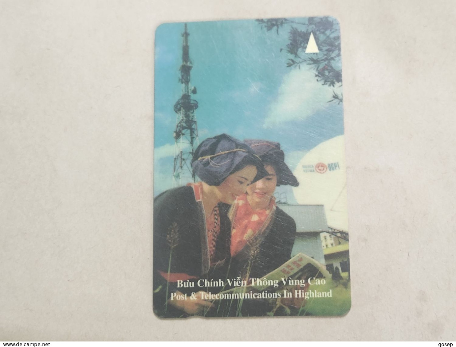 VIETNAM-(1UPVA)-GPT CARD-P&T In Highland-(1)-(1UPVA 018774)(60.000 Vietnamese Dong)-(1996)-used Card+1card Prepiad - Vietnam