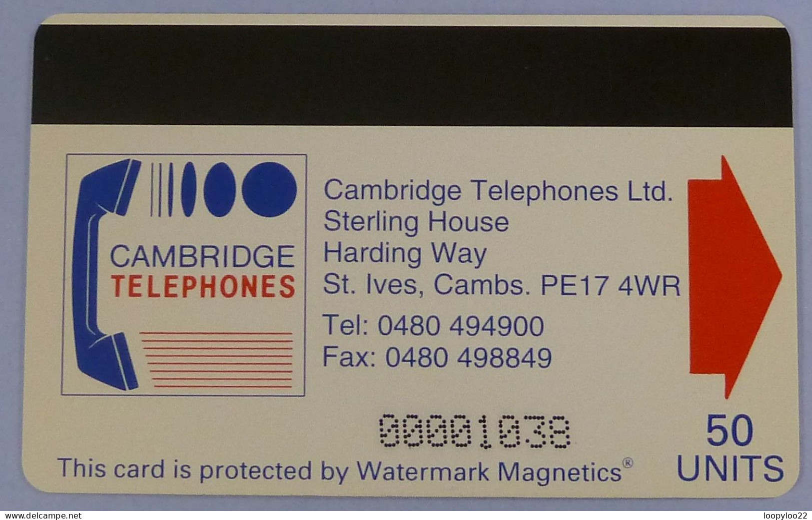 UK - Great Britain - Autelca - Cambridge Telephones - Loughborough Student's Union - CAM003 - 50 Units - 4000ex - Used - Autres & Non Classés