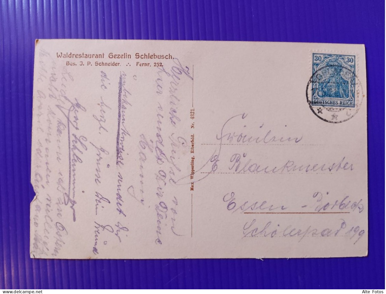 Alte AK Ansichtskarte Postkarte Gezelin Leverkusen Schlebusch Gasthof Restaurant Nordrhein Westfalen Deutsches Reich Alt - Leverkusen