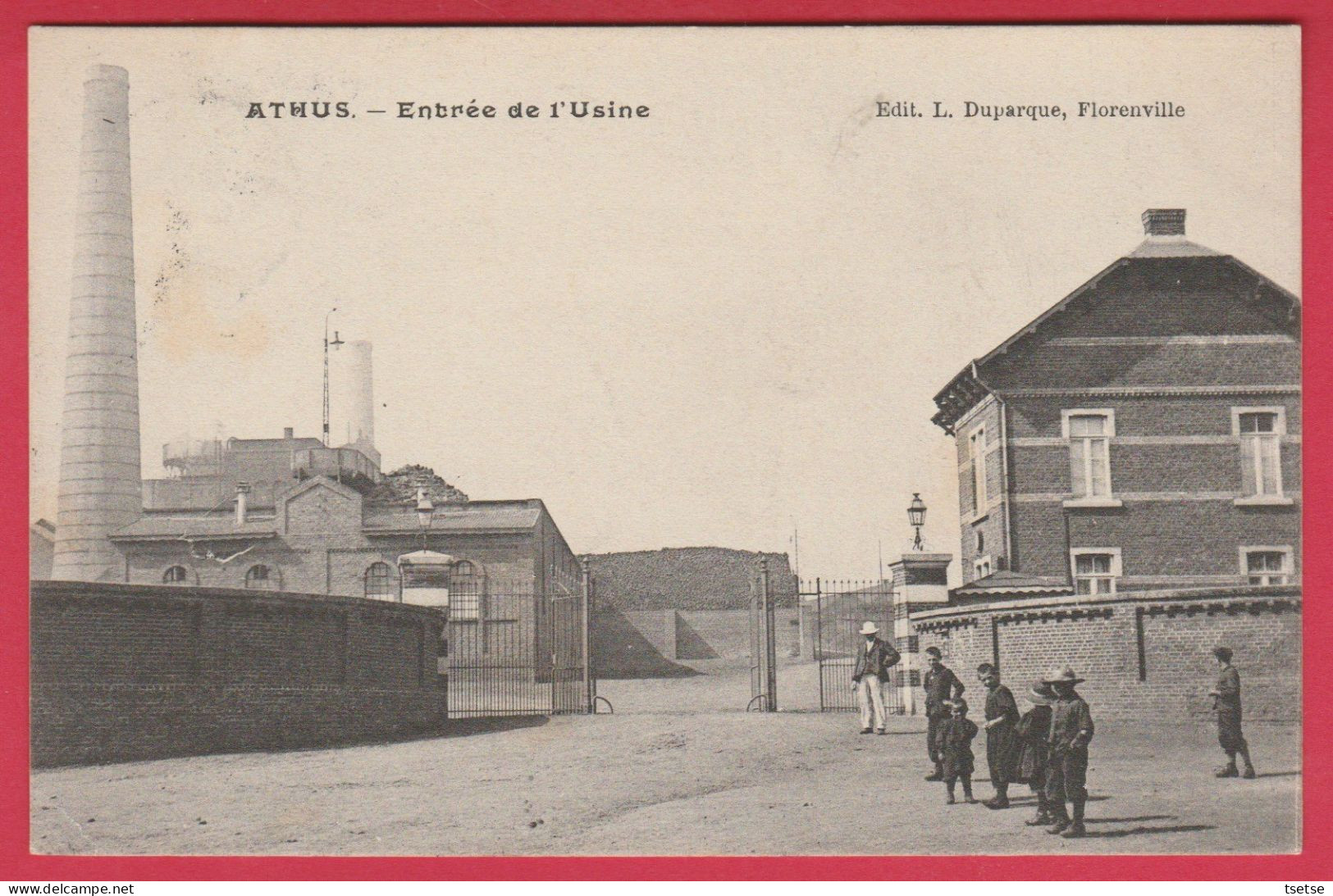 Athus - Entrée Des Usines - 191?  ( Voir Verso ) - Aubange