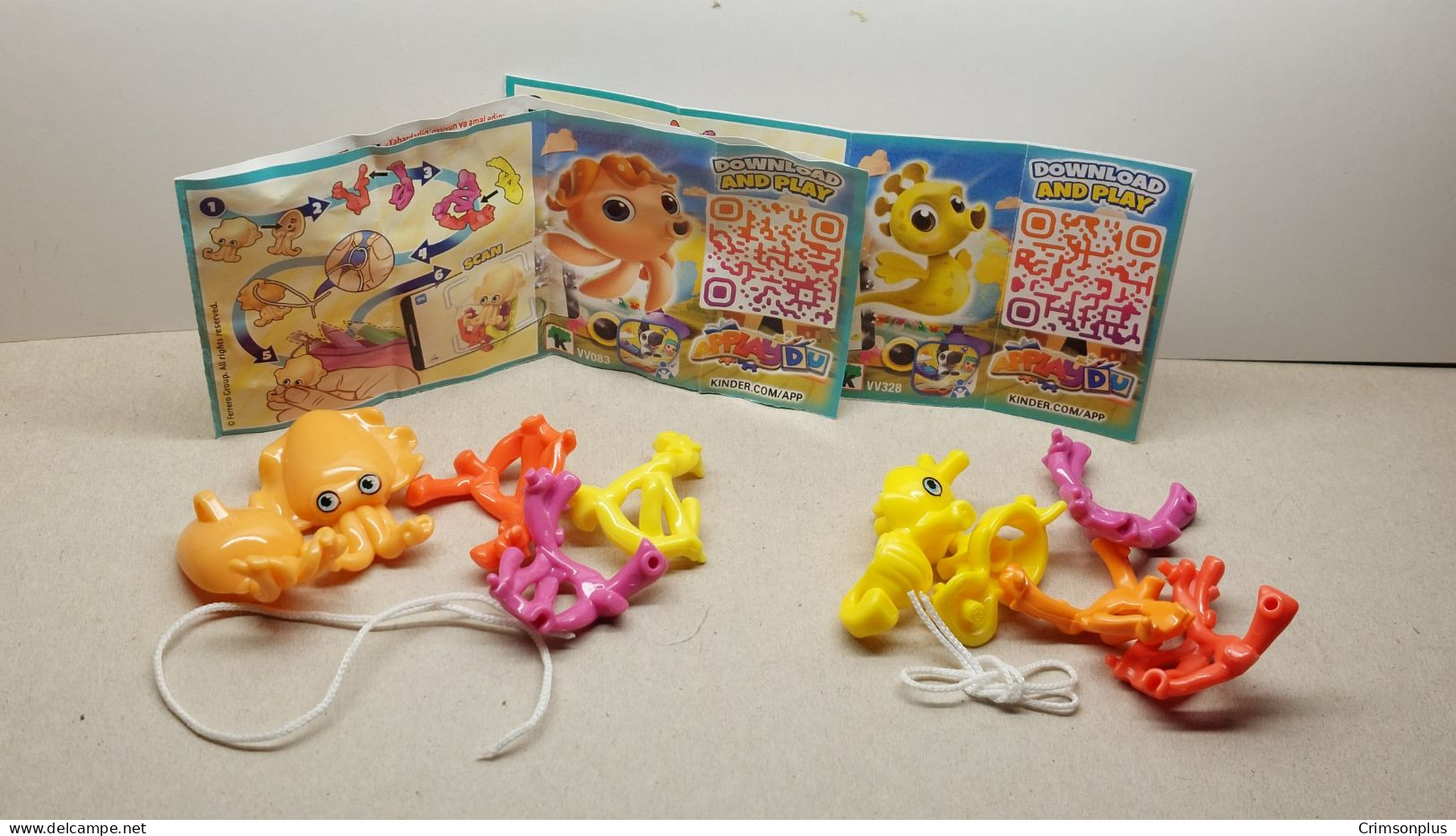 2020 Ferrero - Kinder Surprise -   VV083 & VV328 - In The Coral Reef - Complete Set + 2 BPZ's - Monoblocs