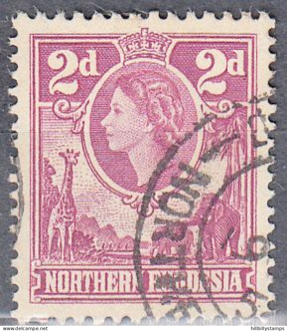NORTHERN RHODESIA  SCOTT NO  64  USED    YEAR 1953 - Rodesia Del Norte (...-1963)