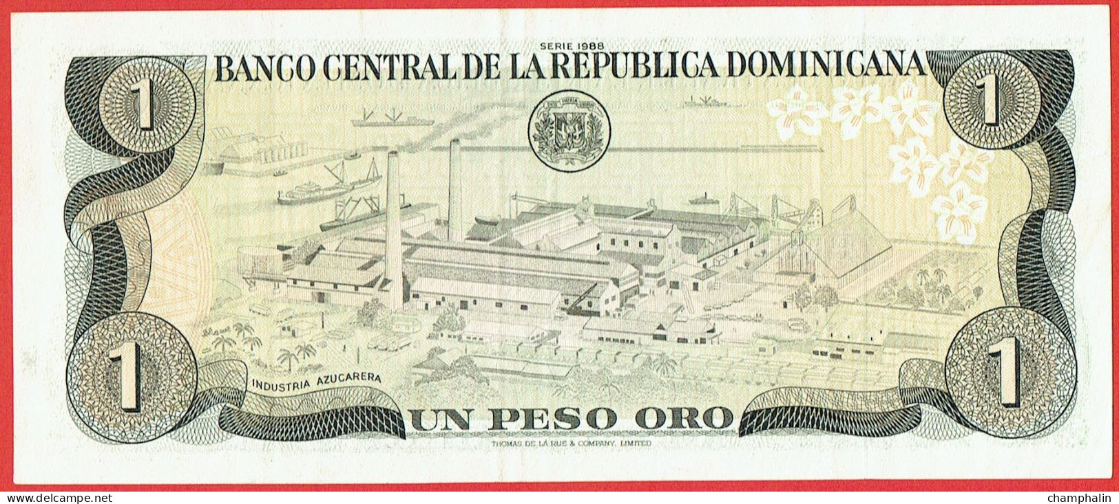 République Dominicaine - Billet De 1 Peso - Juan Pablo Duarte - 1988 - P126c - Repubblica Dominicana