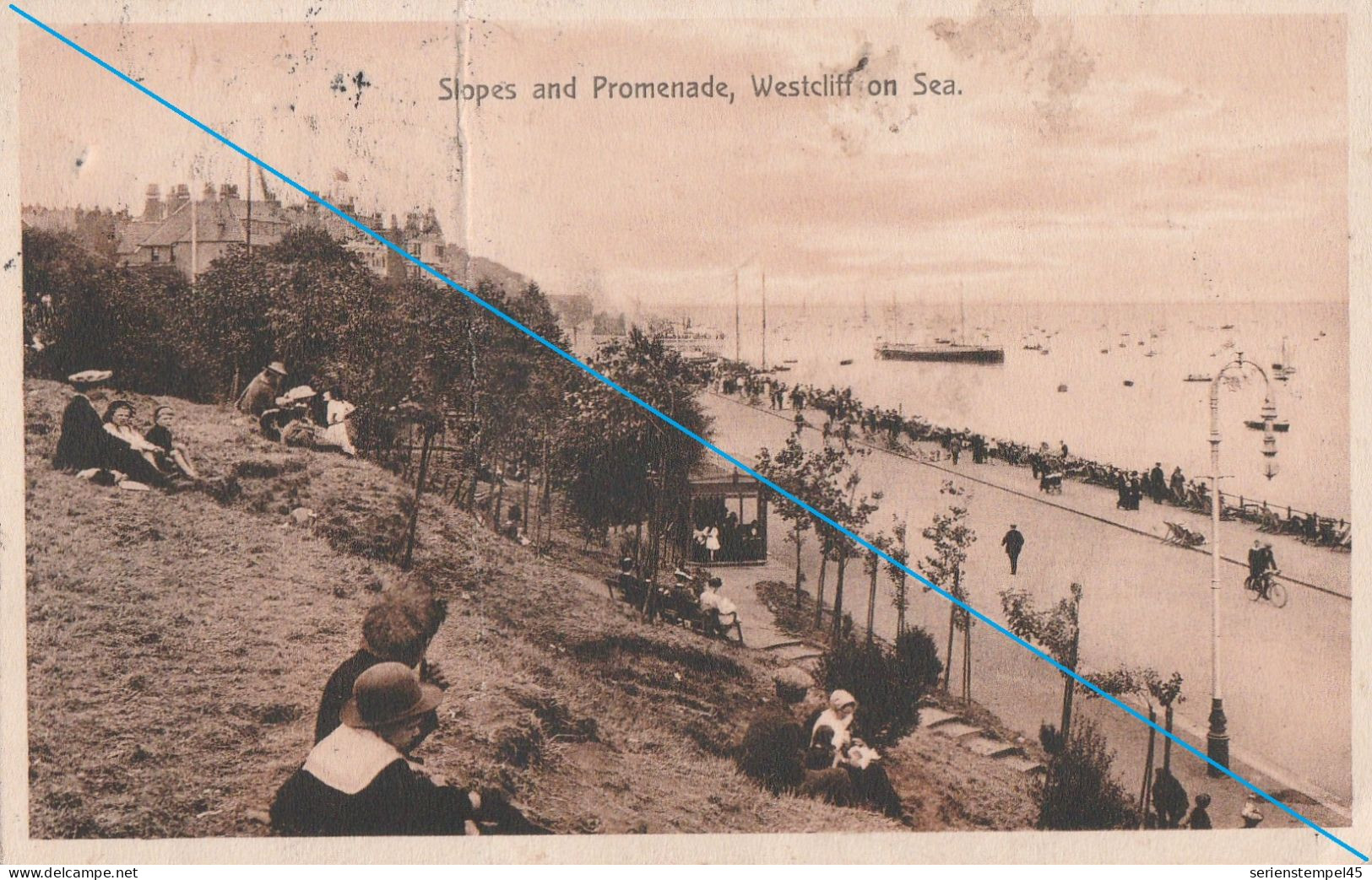 Ver. Königreich  England  Essex  Southend, Westcliff & Leigh Stopes And Promenade Westcliff On Sea 1914 - Southend, Westcliff & Leigh