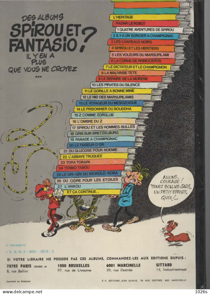 B.D.SPIROU ET FANTASIO - SPIROU ET LES HOMMES BULLES -  1977 - Spirou Et Fantasio